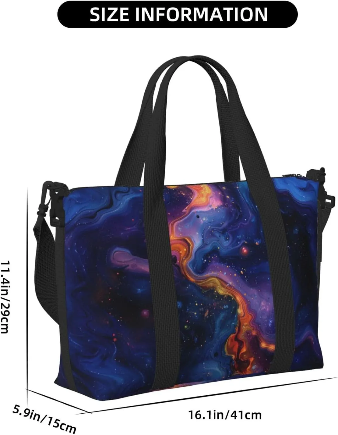 surface abstract liquid print Travel Duffel Bag, Sports Tote Gym Bag, Swim Pool Bag Large Shoulder Tote Bag for Beach Weekender