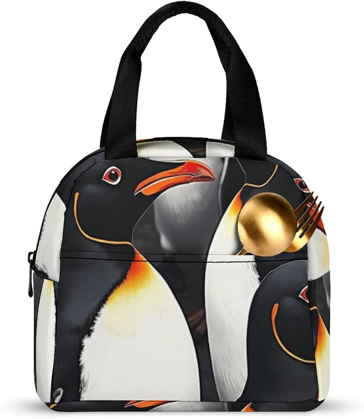 SWEET TANG Waterproof Insulated Lunch Bag Compatible with Puffin Bird for Office, Large Thermal Cooler Tote for Adults Travel