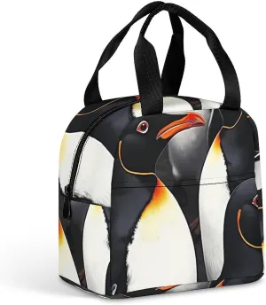 SWEET TANG Waterproof Insulated Lunch Bag Compatible with Puffin Bird for Office, Large Thermal Cooler Tote for Adults Travel