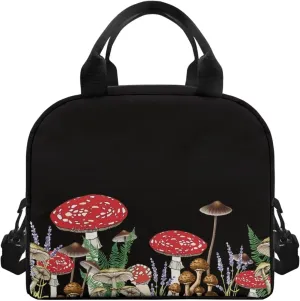 SYtrade Mushrooms Fungi Nature Lunch Bag Insulated Lunch Box Cooler Tote Bag For Kids Teens
