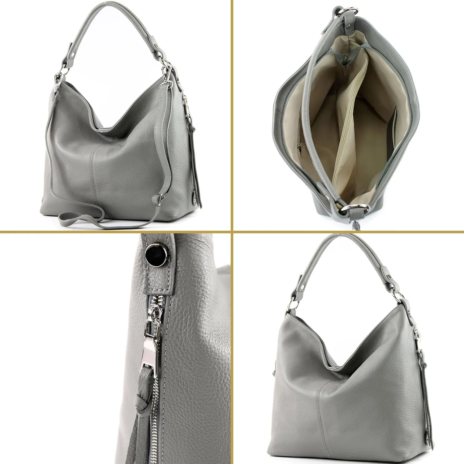 T160 - Italian women's shoulder bag made of leather