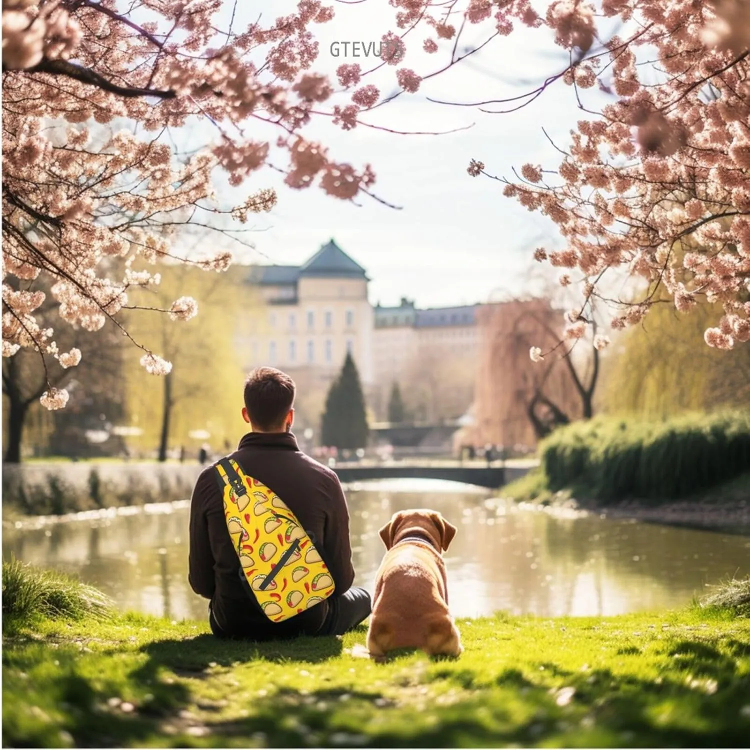 Taco Sling Backpack Chest Bag Crossbody Shoulder Bag Gym Cycling Travel Hiking Daypack For Men Women