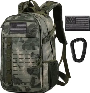 Tactical Backpack, 30L Military Daypack Molle Army 3 Day Assault (Camo Green)