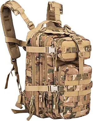 Tactical Backpack, Tactical Backpack for Men, Military Backpack for Bug Out Bag Supplies, Army Bag Hiking Backpacks, Heavy Duty Backpack Laptop, Moelle Webbing 70 Liters Camouflage