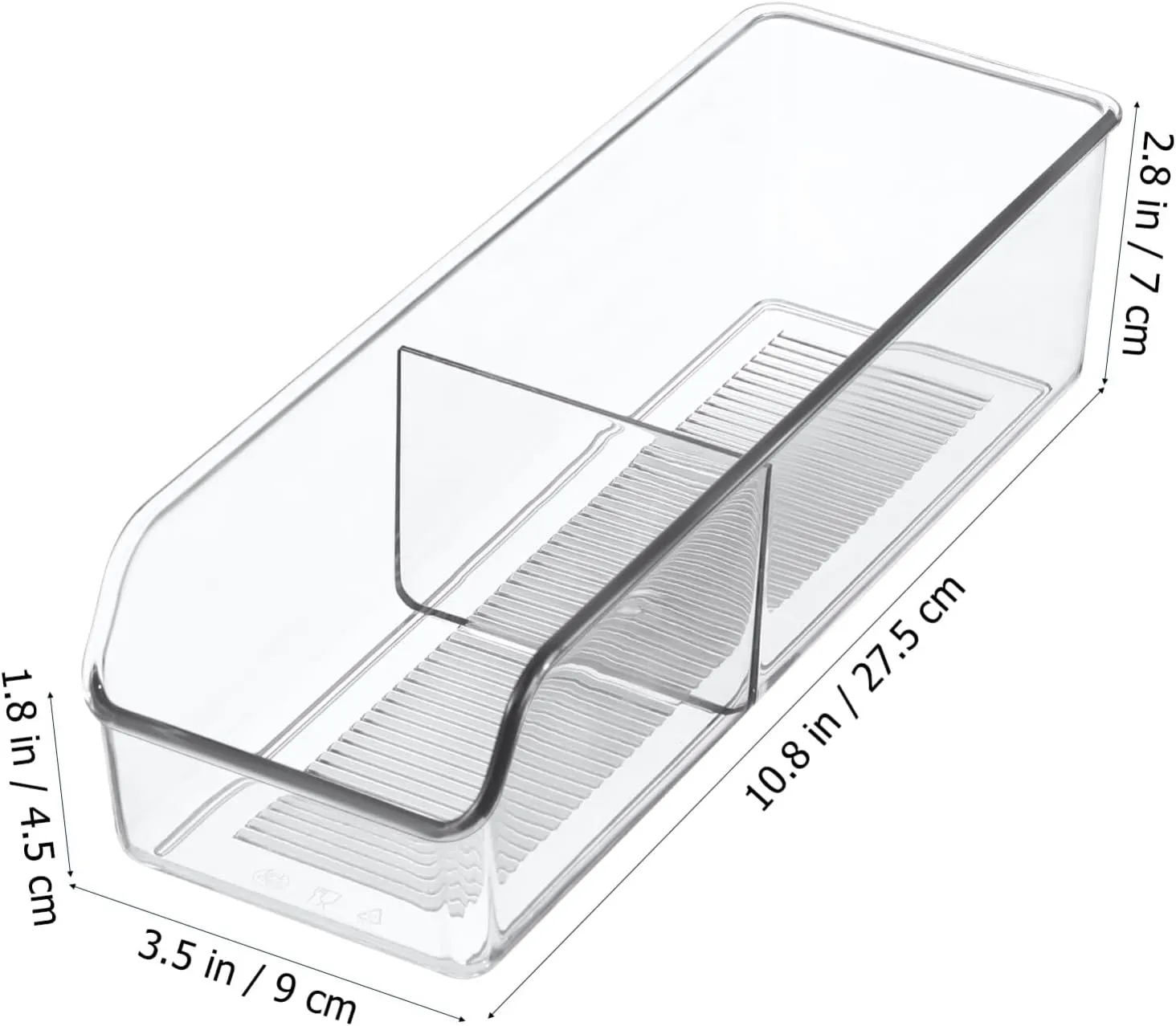 Tea Bag Storage Box Packet Organizer Divided Compartments for Kitchen Pantry Easy to Maintain Plastic