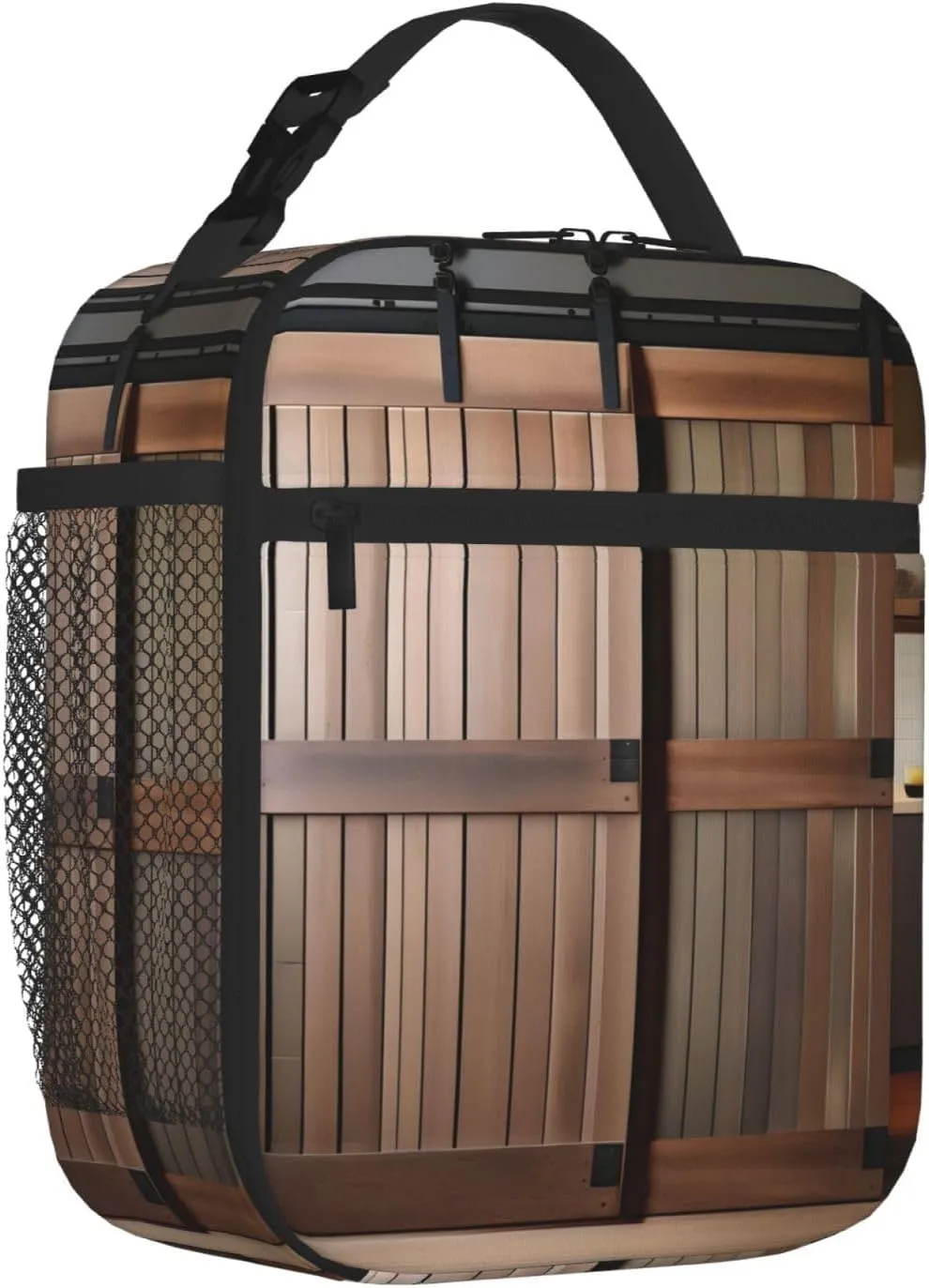 Teal Barn Door Floral Insulated Lunch Bag For Men Women Lunchbox Designed For Office Work Travel