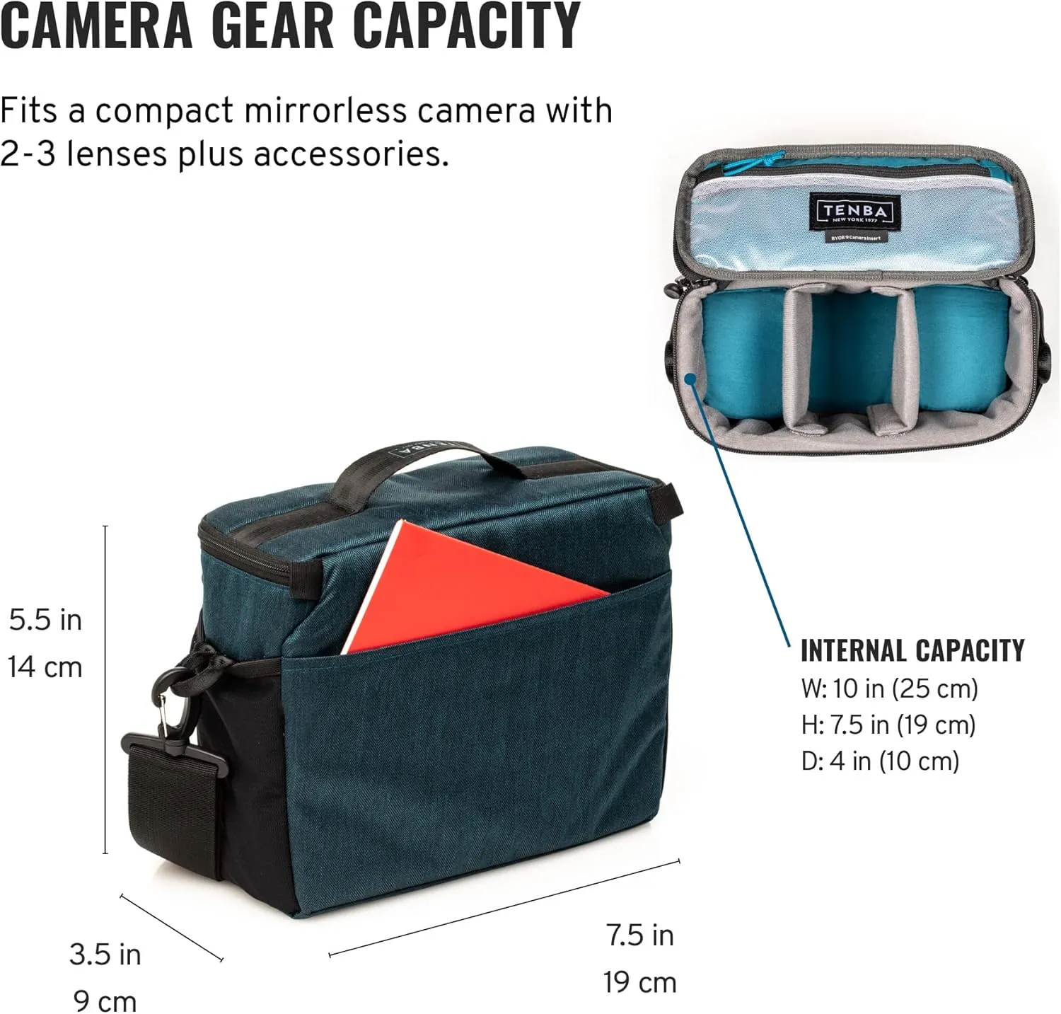 Tenba BYOB Family Camera Case - Black Neoprene Camera Bag - Water Resistant - Protecting and Carrying Cameras