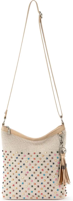 The Sak Lucia Crossbody Purse - Hand Crochet Women's Handbag for Everyday & Travel - Cross Body Bag With Zipper Pockets
