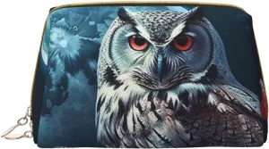 Toiletry Bag for Women Men Dopp Kit Travel Makeup Bag Owl Among Flowers at Night Make Up Organizers Cosmetic Bag