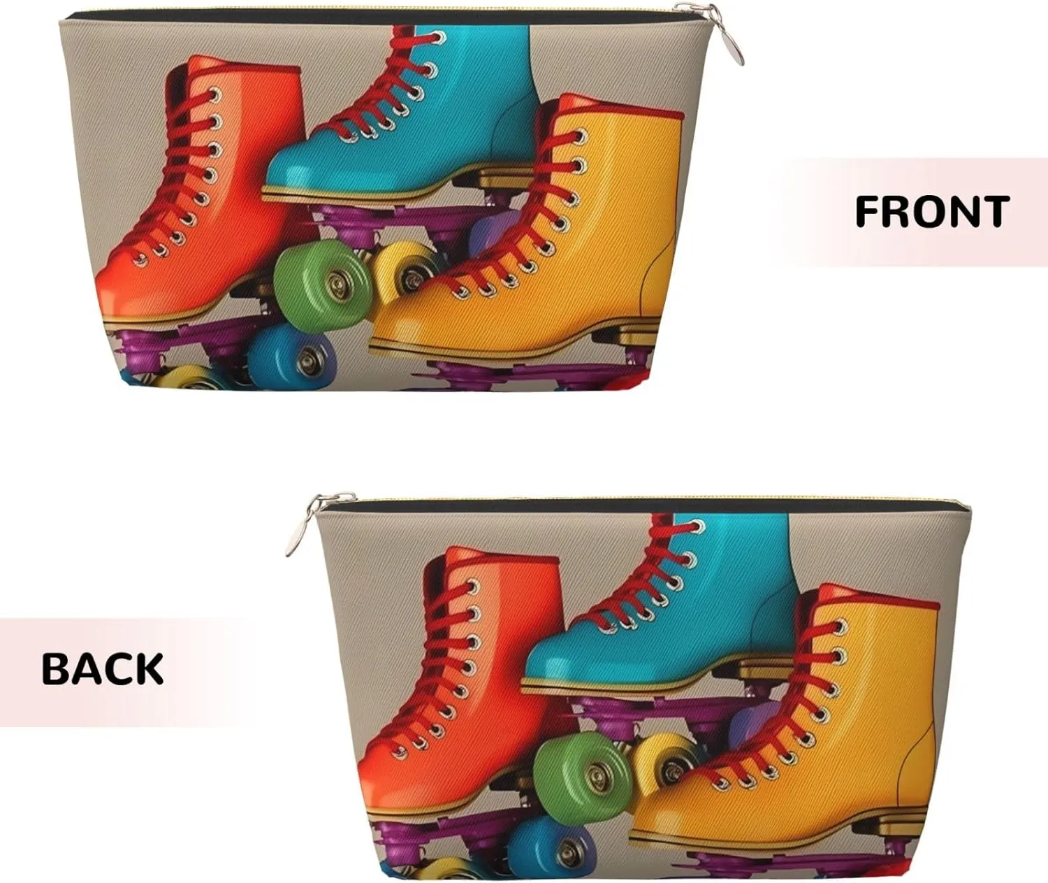 Toiletry Bag for Women Men Dopp Kit Travel Makeup Bag Roller Skates Make Up Organizers Cosmetic Bag