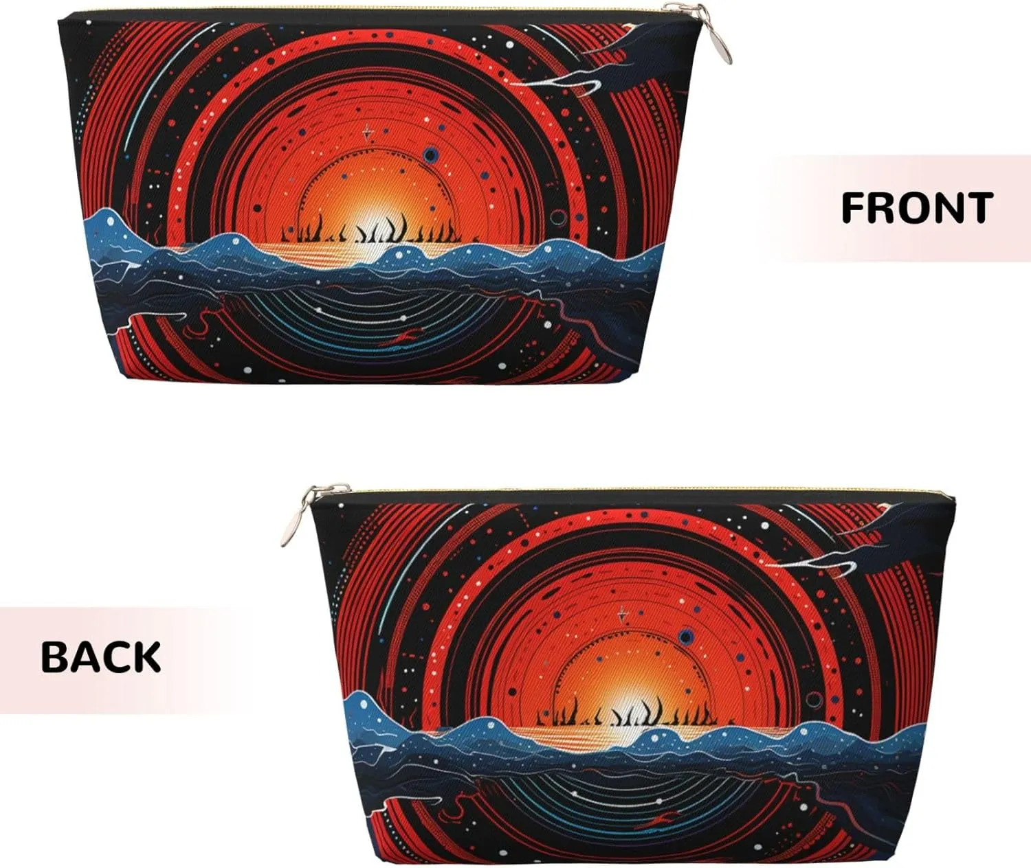 Toiletry Bag for Women Men Dopp Kit Travel Makeup Bag Saturn Oceans Make Up Organizers Cosmetic Bag