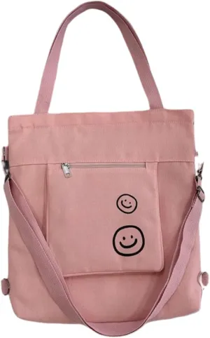 Tote Bag Aesthetic Canvas Handbags with Zipper for Women, Travel Shoulder Bags Purses with compartments
