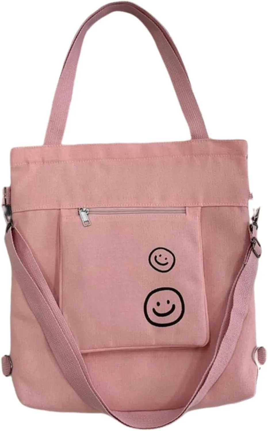 Tote Bag Aesthetic Canvas Handbags with Zipper for Women, Travel Shoulder Bags Purses with compartments