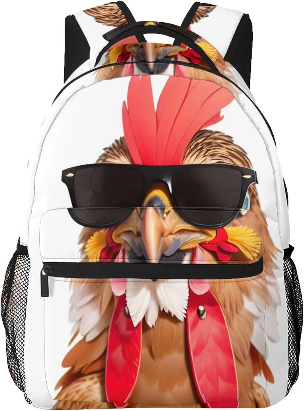 Travel Backpack Chicken Sunglasses Laptop Backpack Nurse Bag Casual Daypack for Weekender Business Hiking