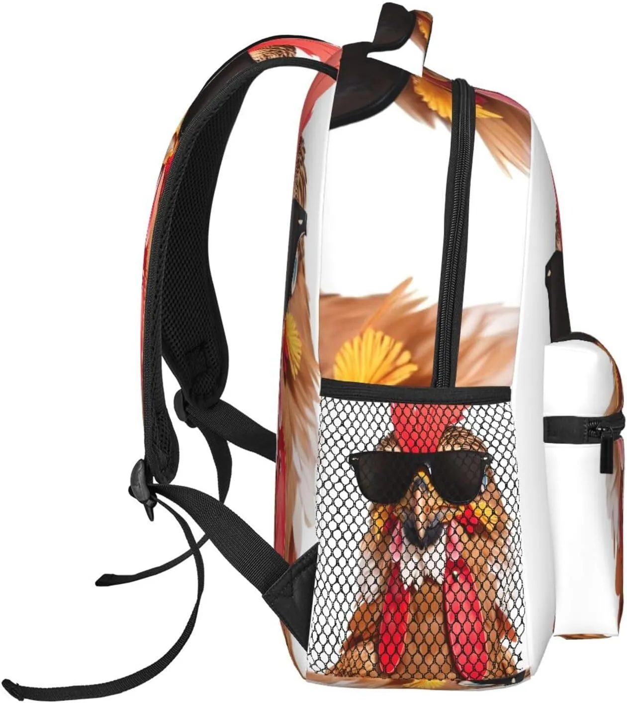 Travel Backpack Chicken Sunglasses Laptop Backpack Nurse Bag Casual Daypack for Weekender Business Hiking