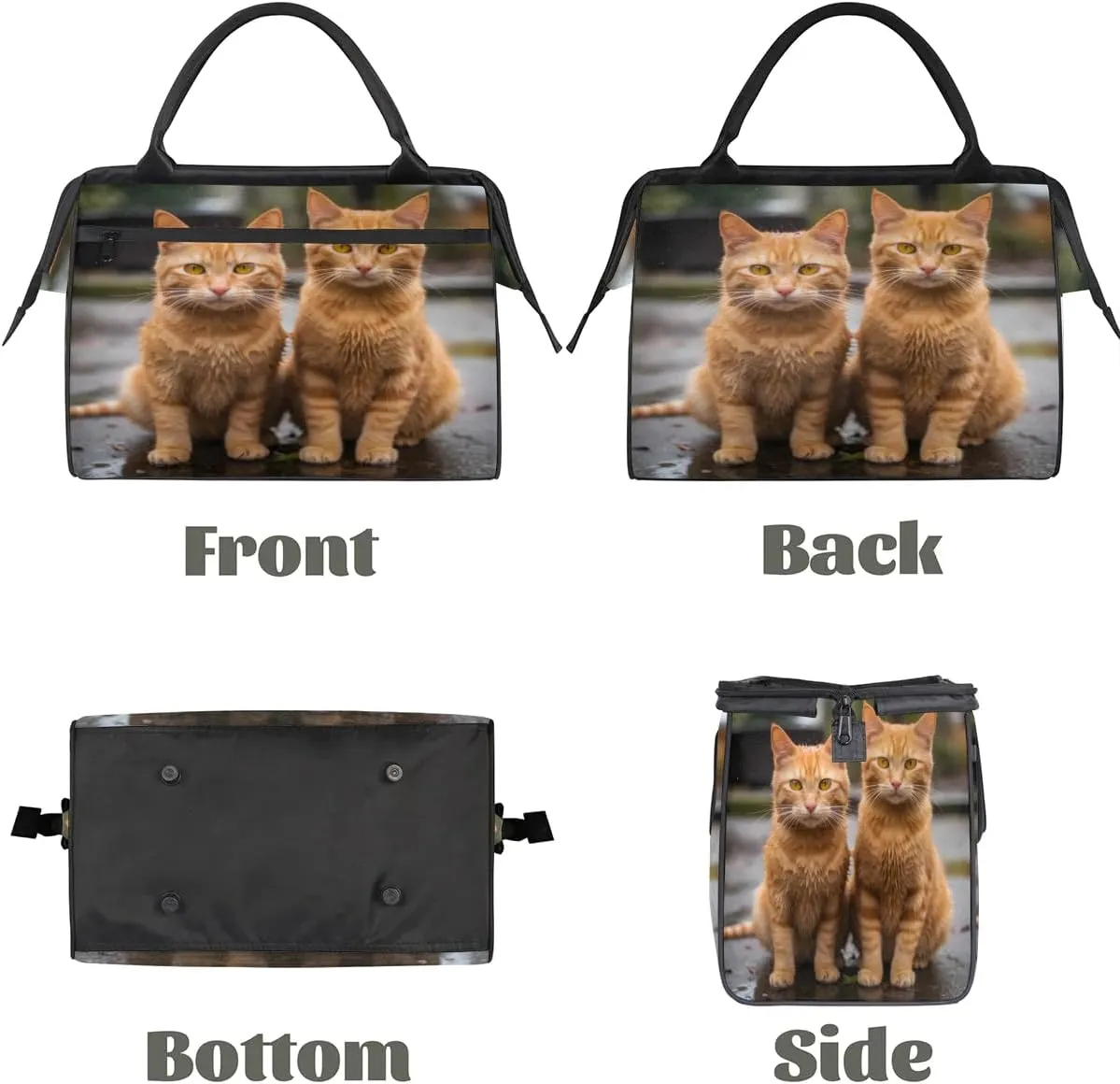 Travel Duffel Bag for Women, Cute Animal Cat Weekender Overnight Bag Carry on Beach Swim Bags Dance Bag Airlines Approved Personal Item Travel Bag for Yoga, Sports, Hospital