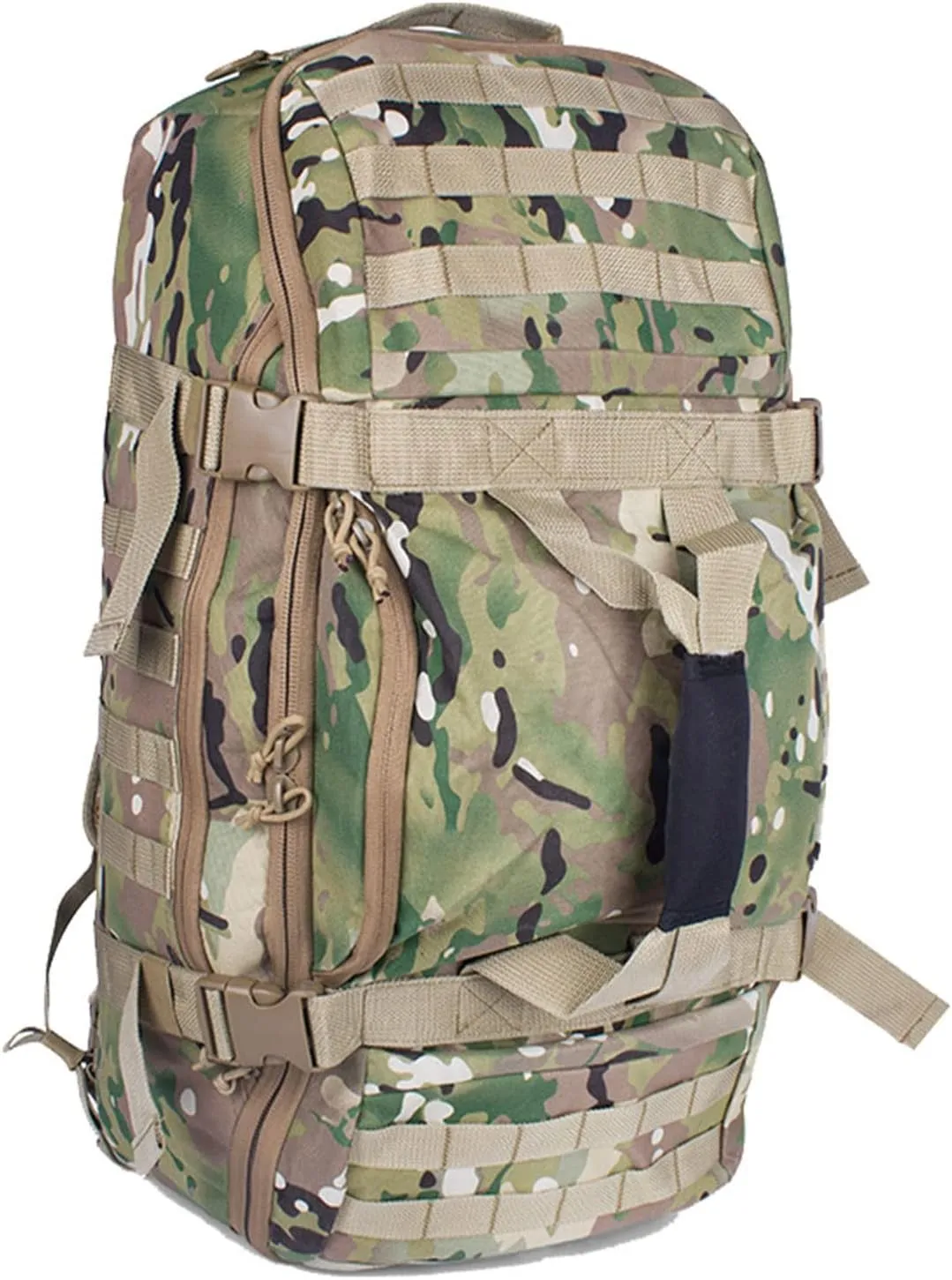 Travel Duffle Bag Backpack for Men - Large Tactical Bags Weekender Gym Bag for Overnight Traveling Military Workout Deployment Sports (Camo, 25L)