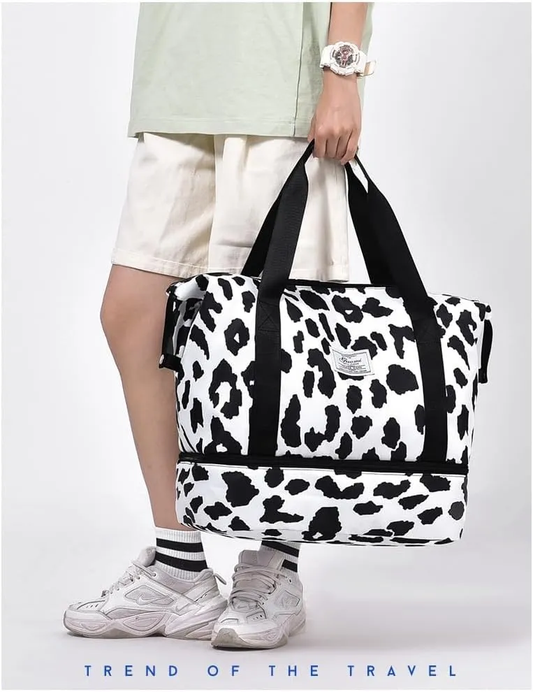 Travel Duffle Bag Waterproof Weekender Bag Carry On Tote Bags for Women, Duffel Bag Sport Gym Bag for Men Women Hospital Bag for Delivery Overnight Bag Luggage Bag (checkered)