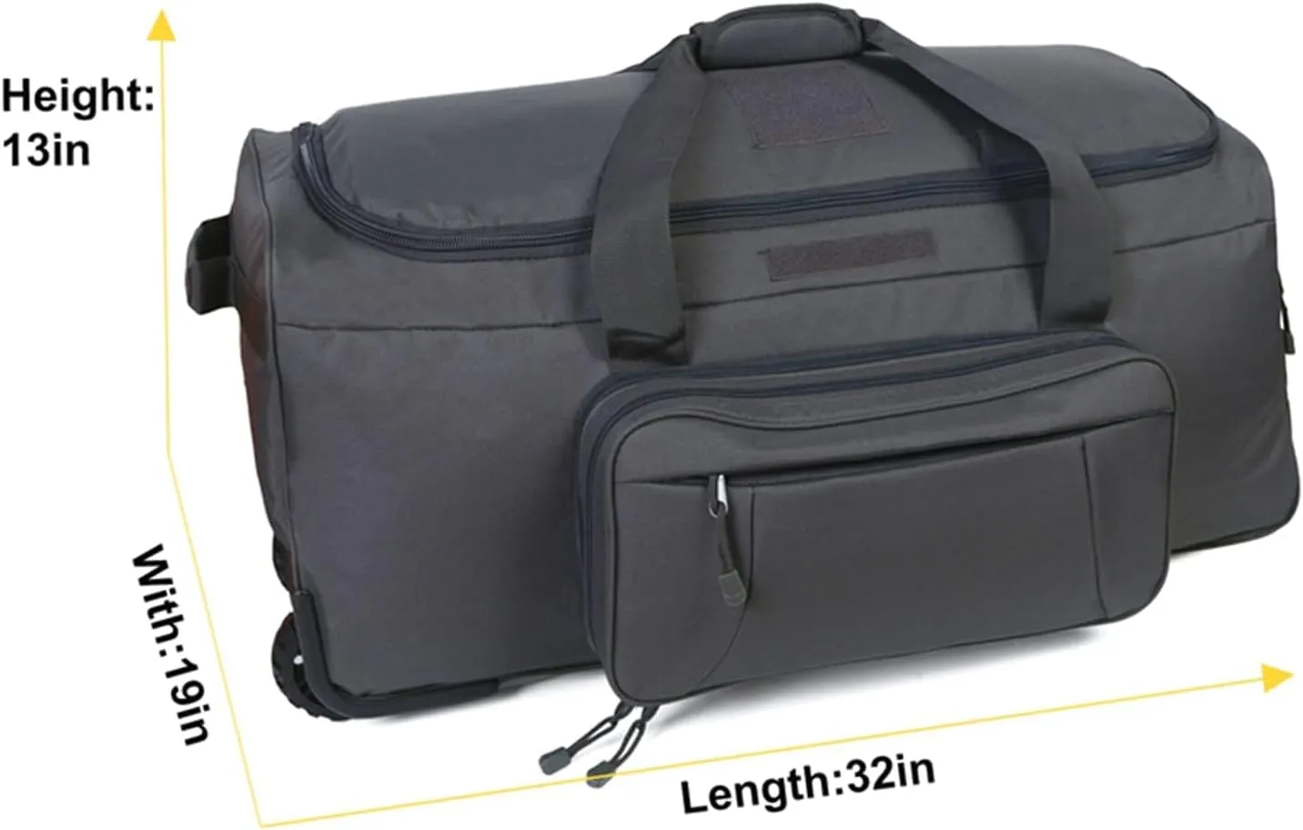 Travel Duffle Bag With Wheels Extra Large Rolling Duffel Bags for Tactical Military Deployment Camping