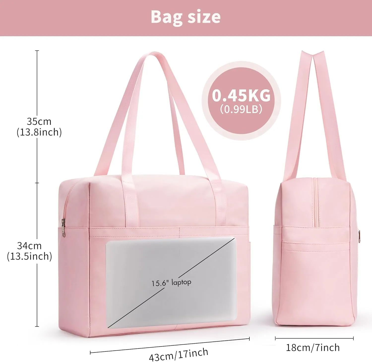 Travel Duffle Tote Bag Women Gym Work Shoulder Handbag 26L Compartment Weekender Overnight Bag Personal Item Bag