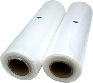 Tripact 11" x 19" LDPE Clear Plastic Flat Open Poly Bag Roll 1.25 mil - 2 Roll (230pcs) 002
