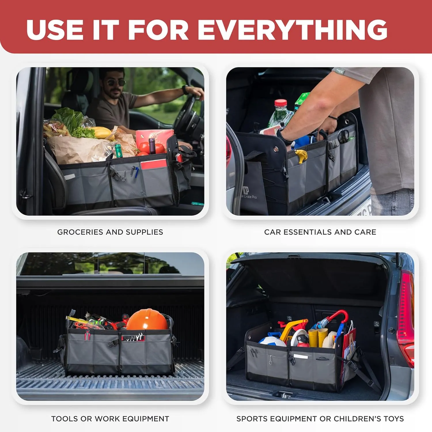 TRUNKCRATEPRO Car Storage organizers (Large Capacity)
