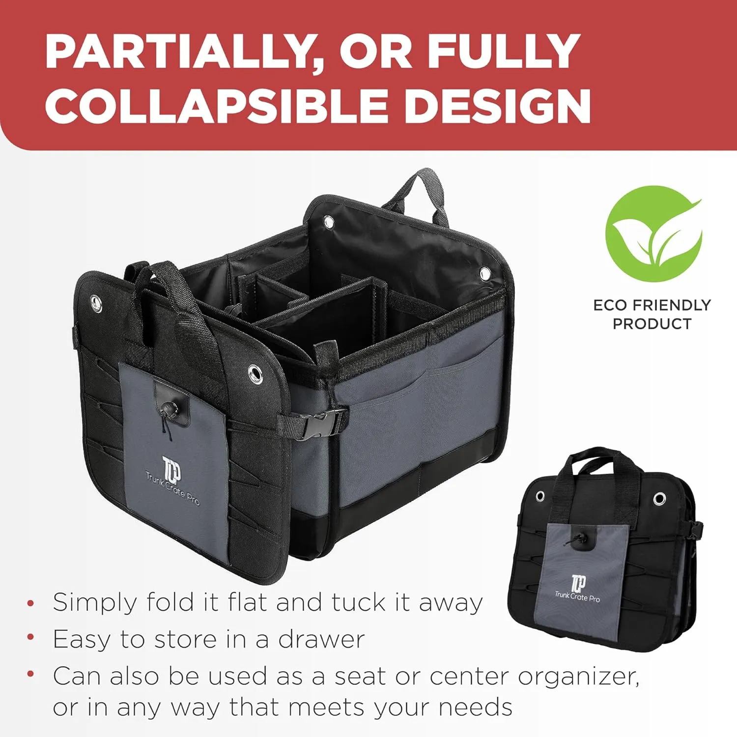 TRUNKCRATEPRO Car Storage organizers (Large Capacity)