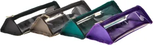 TSA Approved Clear Toiletry Shaving Bag For Traveling 4 Pack 4 colors Transparent Vinyl Makeup Bag Foldable Travel Packing Organizer Utility Pouches for Virous Storage Needs