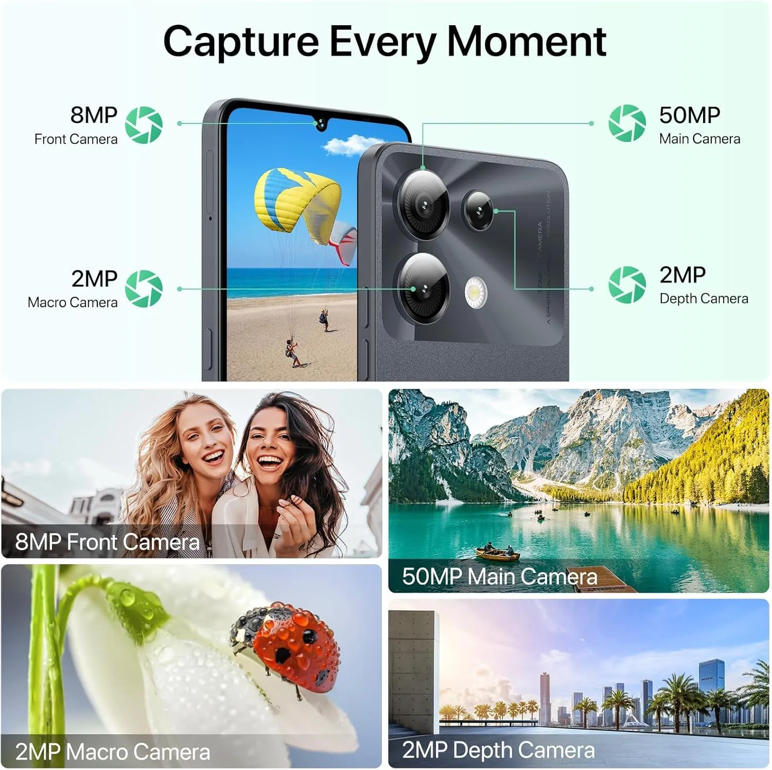 UMIDIGI G9 5G Cell Phone, Android 14 Unlocked Phones, 12(6 6) GB  128GB/1TB TF Expand, 5G Dual SIM, 50MP Camera, 6.75" HD  90Hz Display, AI Face & Fingerprint Unlock, 5000mAh Android Phone Black