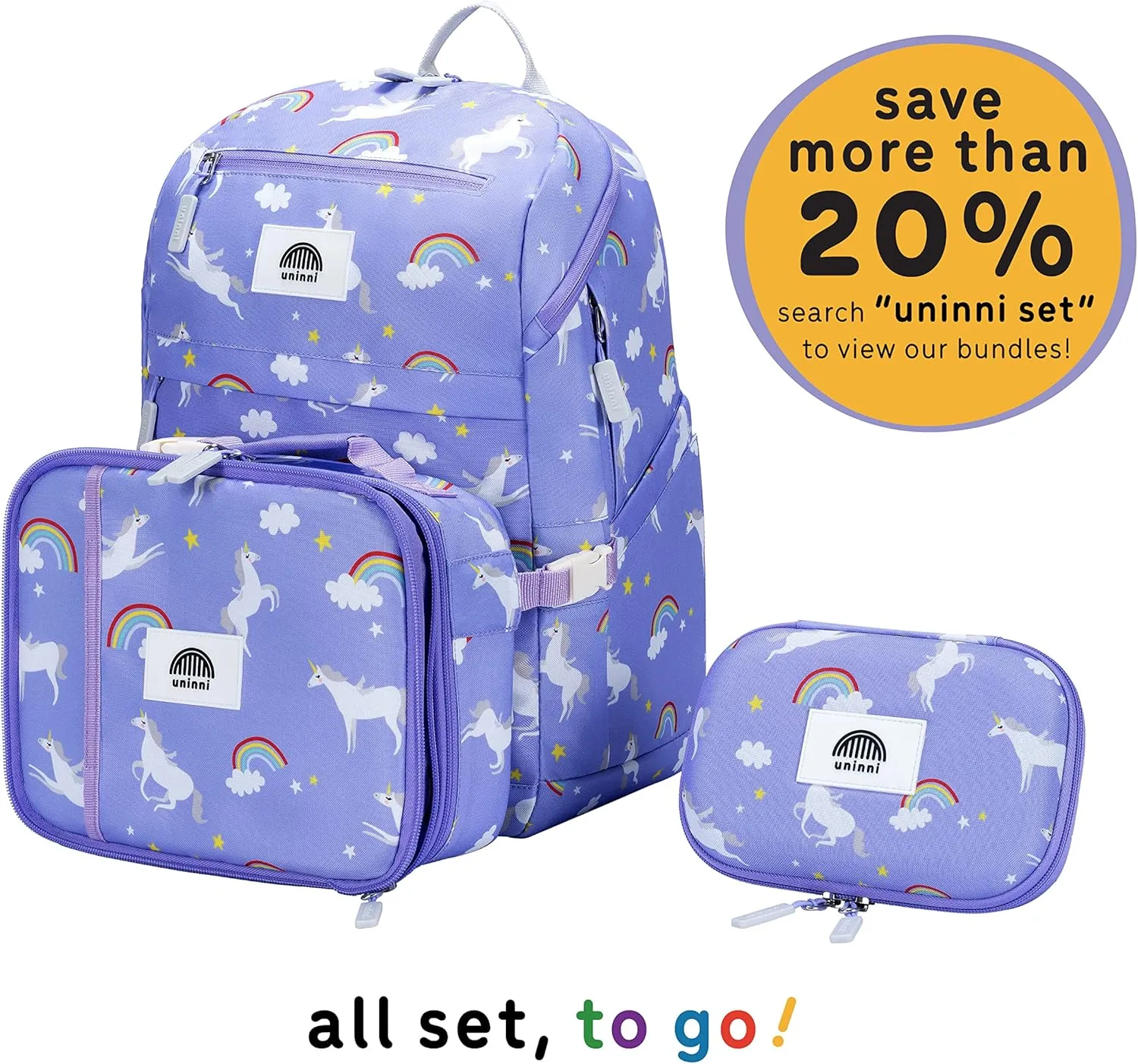 Unicorn Insulated Lunch box for Kids - Age 3  with Leak-Resistant Storage, Mesh Pocket, Removable Divider for Snacks, Sandwiches and Drinks, BPA-Free Food-Grade cute girls lunch box