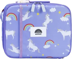 Unicorn Insulated Lunch box for Kids - Age 3  with Leak-Resistant Storage, Mesh Pocket, Removable Divider for Snacks, Sandwiches and Drinks, BPA-Free Food-Grade cute girls lunch box