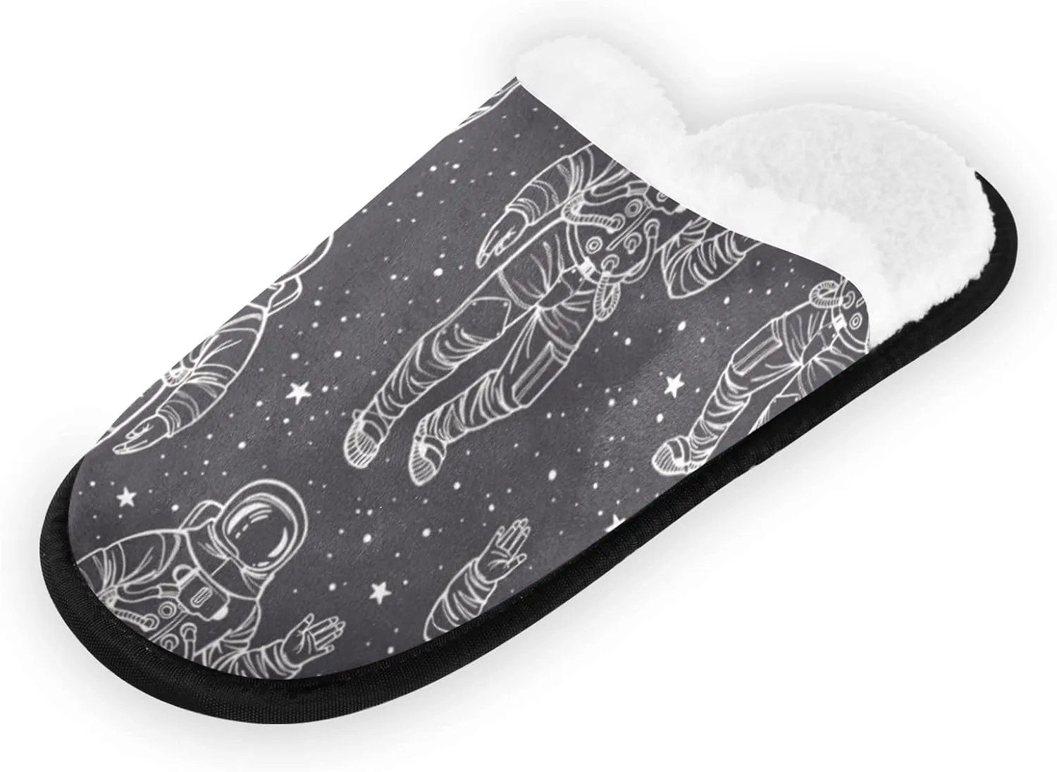 Unisex Slippers Fuzzy Feet Plush Cotton Slippers Anti-Slip Warm House Shoes M/L