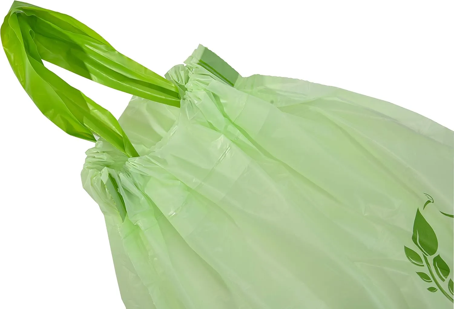 UNNI Compostable Drawstring Bags, 2.6-3.2 Gallon, 10-12 Liter, 60 Count, Heavy Duty 1 Mil, Small Food Scrap Waste Bags with Drawstring Handle, ASTM D6400, US BPI, CMA & Europe OK Compost Certified