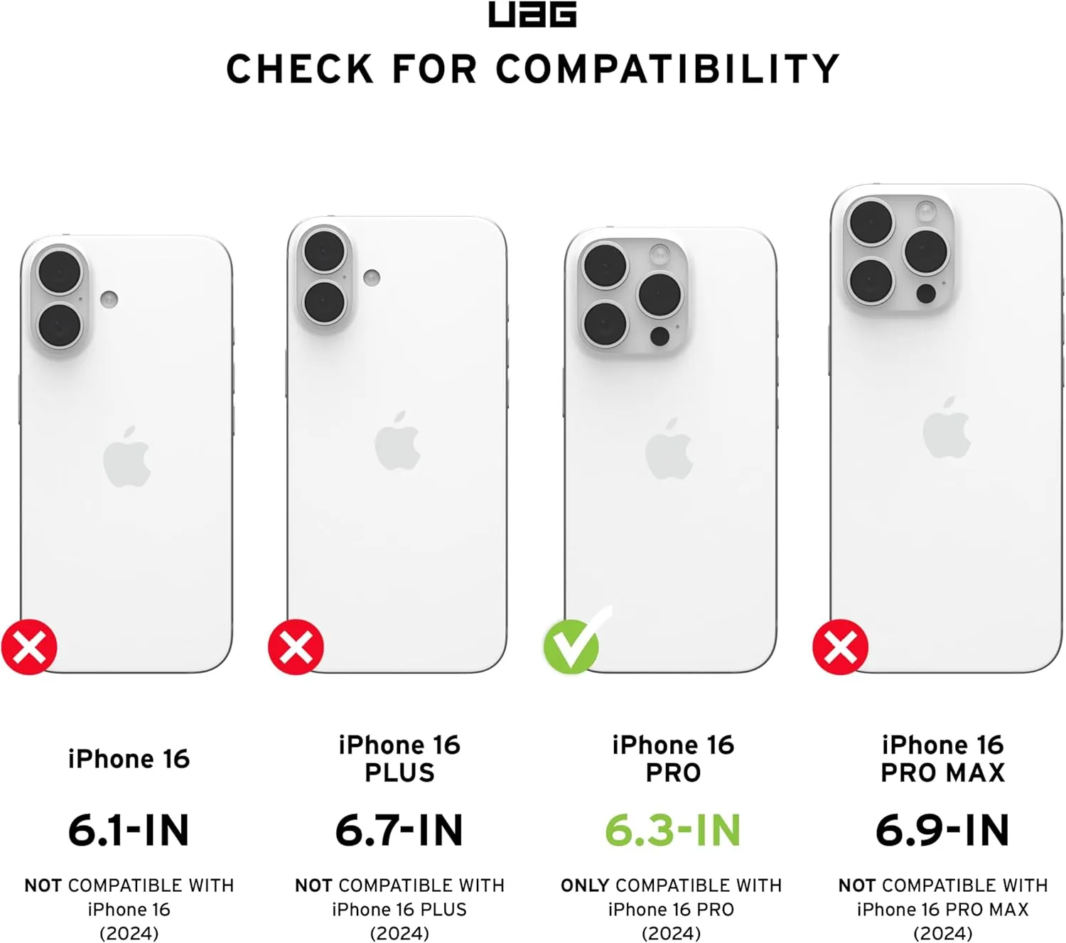 URBAN ARMOR GEAR UAG Designed for iPhone 16 Pro Case 6.3" Plyo - Compatible with MagSafe Charging Rugged Slim Anti-Yellowing Transparent Clear Shockproof Military Grade Protective Cover, Black/Bronze