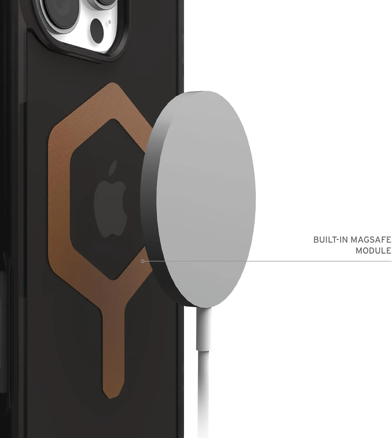 URBAN ARMOR GEAR UAG Designed for iPhone 16 Pro Case 6.3" Plyo - Compatible with MagSafe Charging Rugged Slim Anti-Yellowing Transparent Clear Shockproof Military Grade Protective Cover, Black/Bronze