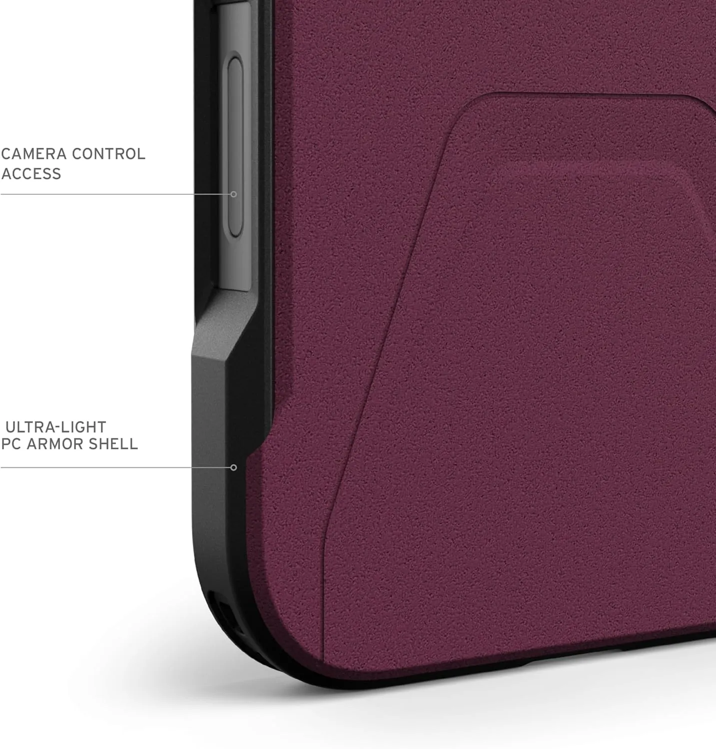 URBAN ARMOR GEAR UAG Designed for iPhone 16 Pro Max Case 6.9" Civilian - Compatible with MagSafe Charging Rugged Slim Sleek Shockproof Anti-Slip Military Grade Protective Cover, Bordeaux