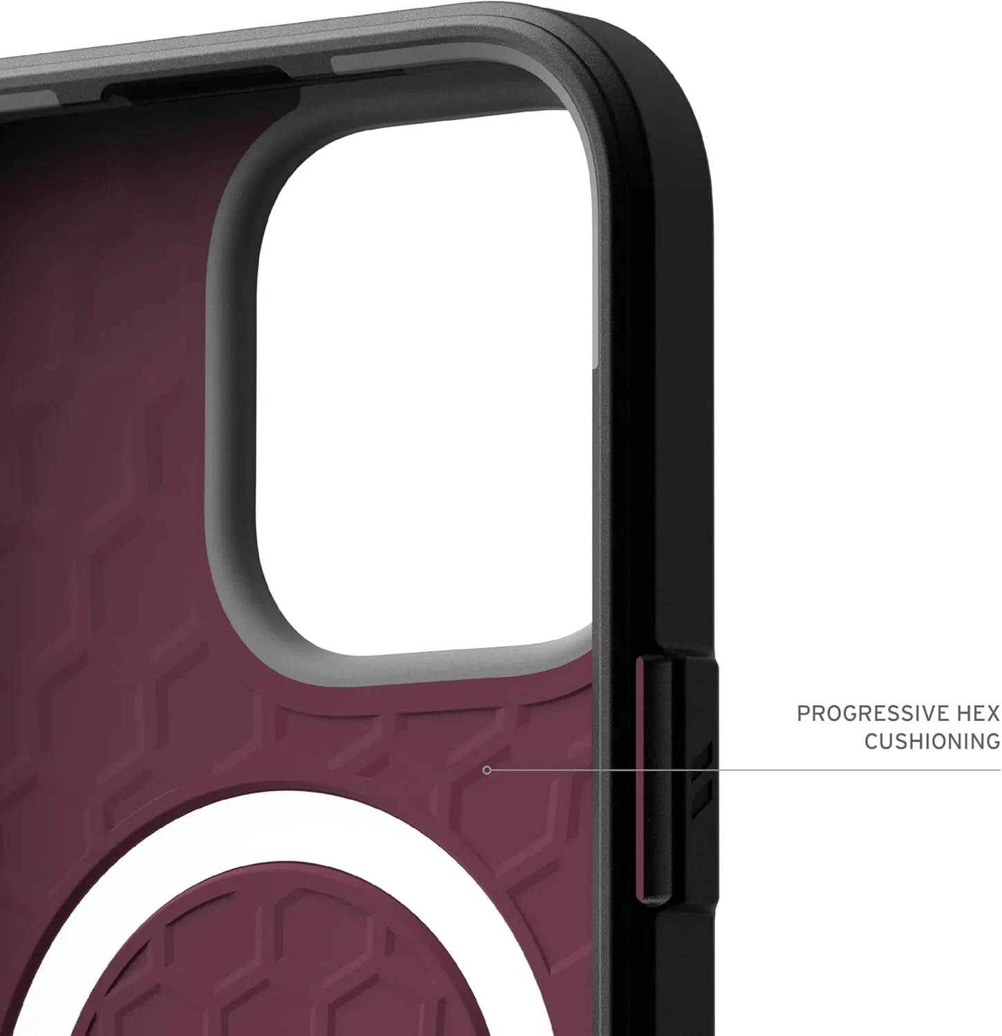 URBAN ARMOR GEAR UAG Designed for iPhone 16 Pro Max Case 6.9" Civilian - Compatible with MagSafe Charging Rugged Slim Sleek Shockproof Anti-Slip Military Grade Protective Cover, Bordeaux