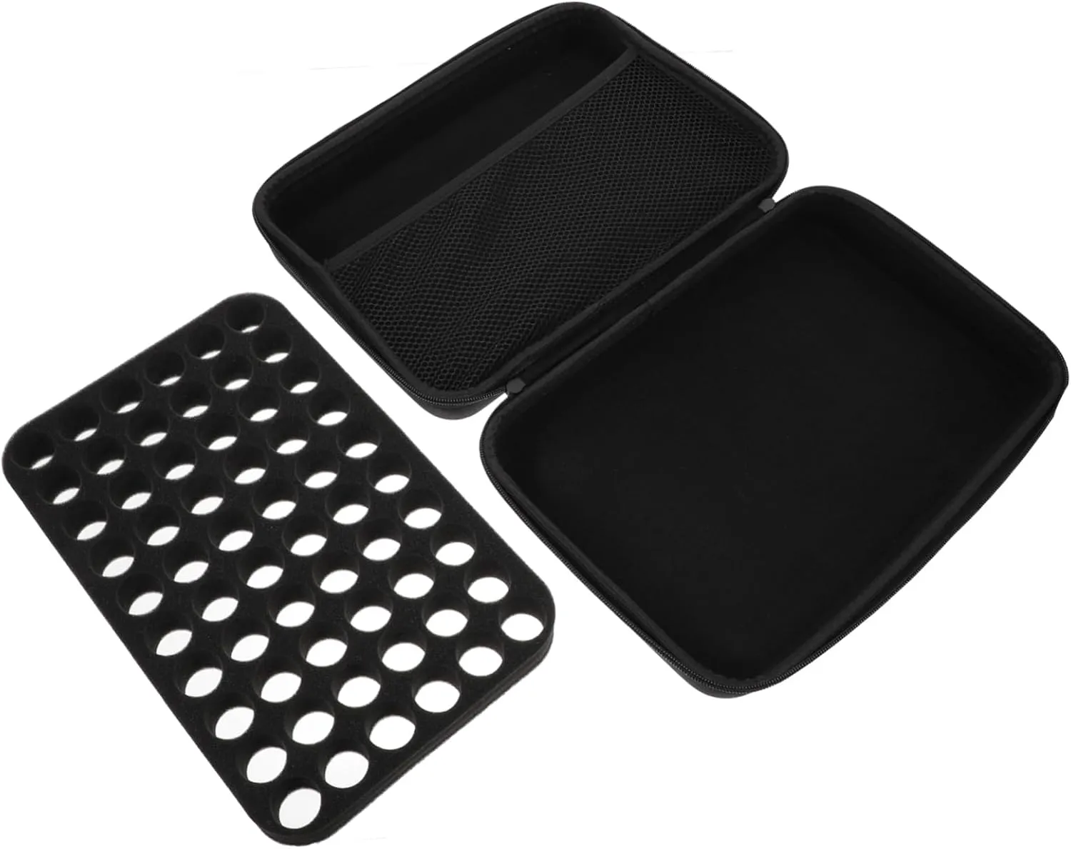 VALICLUD Essential Oil Travel Boxes Organizer Bag 60-grid Case Zipper Lightweight No Bottles Included