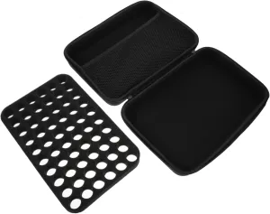 VALICLUD Essential Oil Travel Boxes Organizer Bag 60-grid Case Zipper Lightweight No Bottles Included