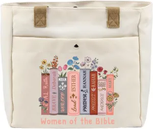 VAMSII Women of The Bible Reader Bookworm Gift for Book Lover Christian Crossbody Bag Faith Religious Gifts
