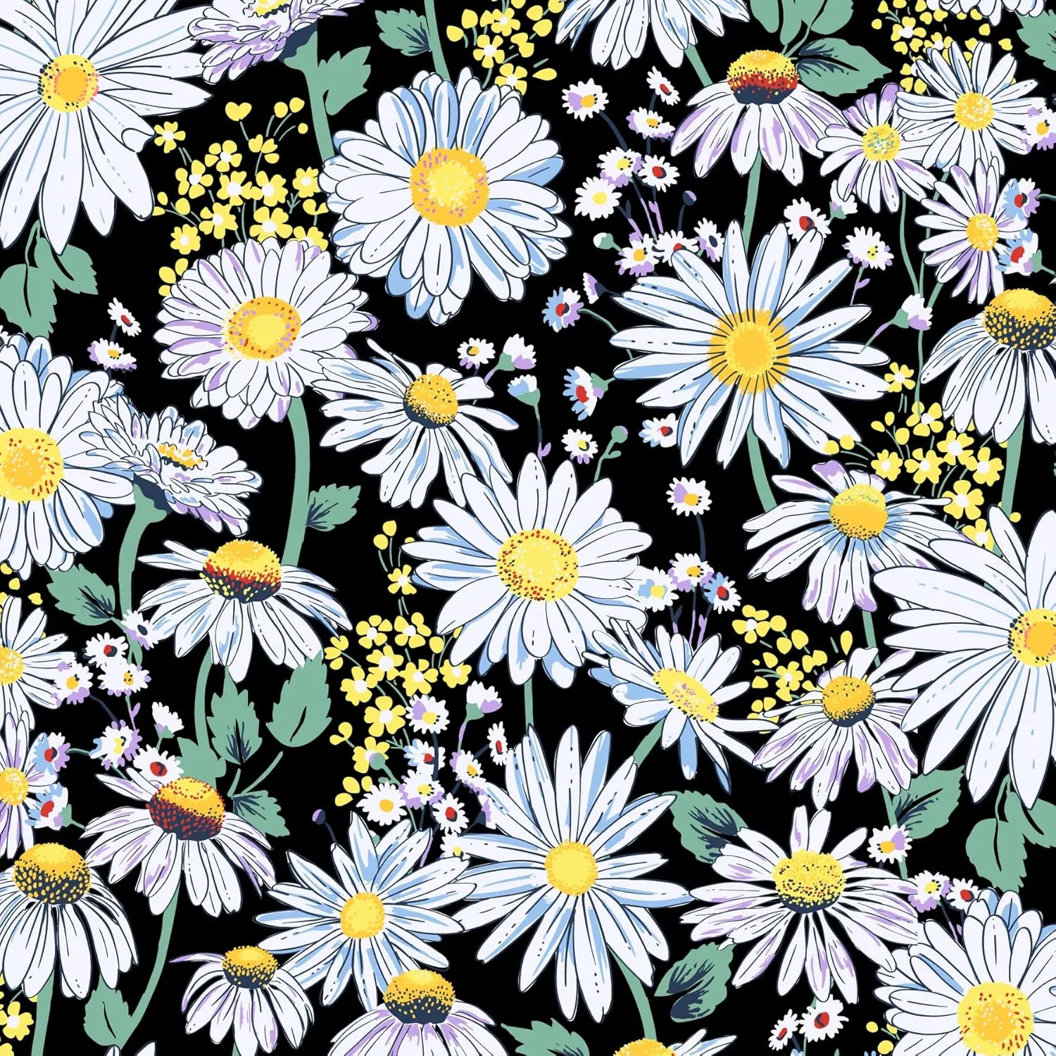 Vera Bradley Iconic Weekender Travel Bag, Signature Cotton, Daisies White