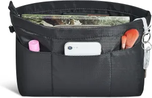 Vercord Premium Nylon Purse Organizer Tote Handbag Insert Organizers Bag in Bag Zipper 13 Pockets 5 Sizes