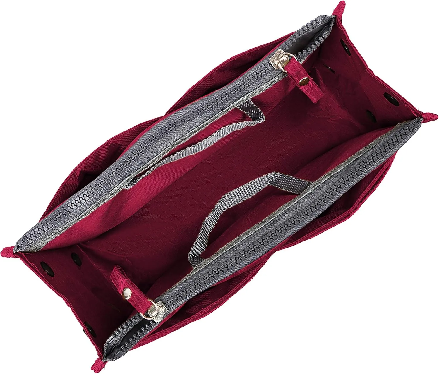 Vercord Updated Purse Handbag Organizer Insert Liner Bag in Bag 13 Pockets Burgundy Small