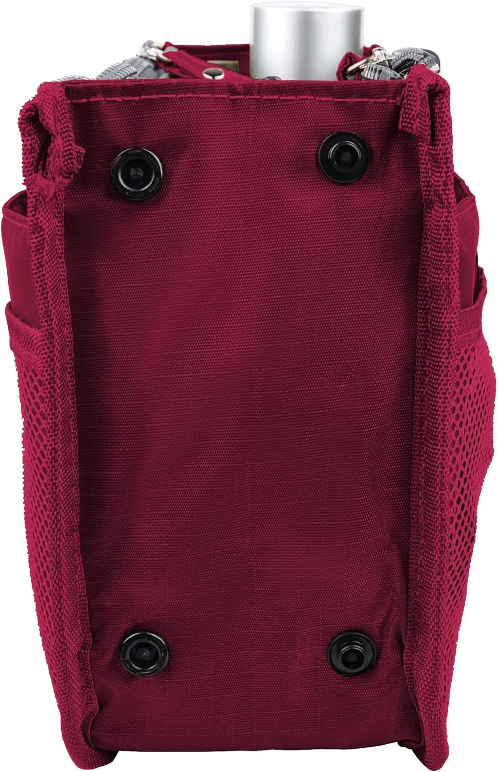 Vercord Updated Purse Handbag Organizer Insert Liner Bag in Bag 13 Pockets Burgundy Small