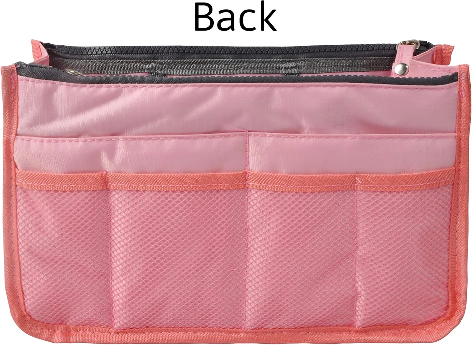 Vercord Updated Purse Handbag Organizer Insert Liner Bag in Bag 13 Pockets Pink Small
