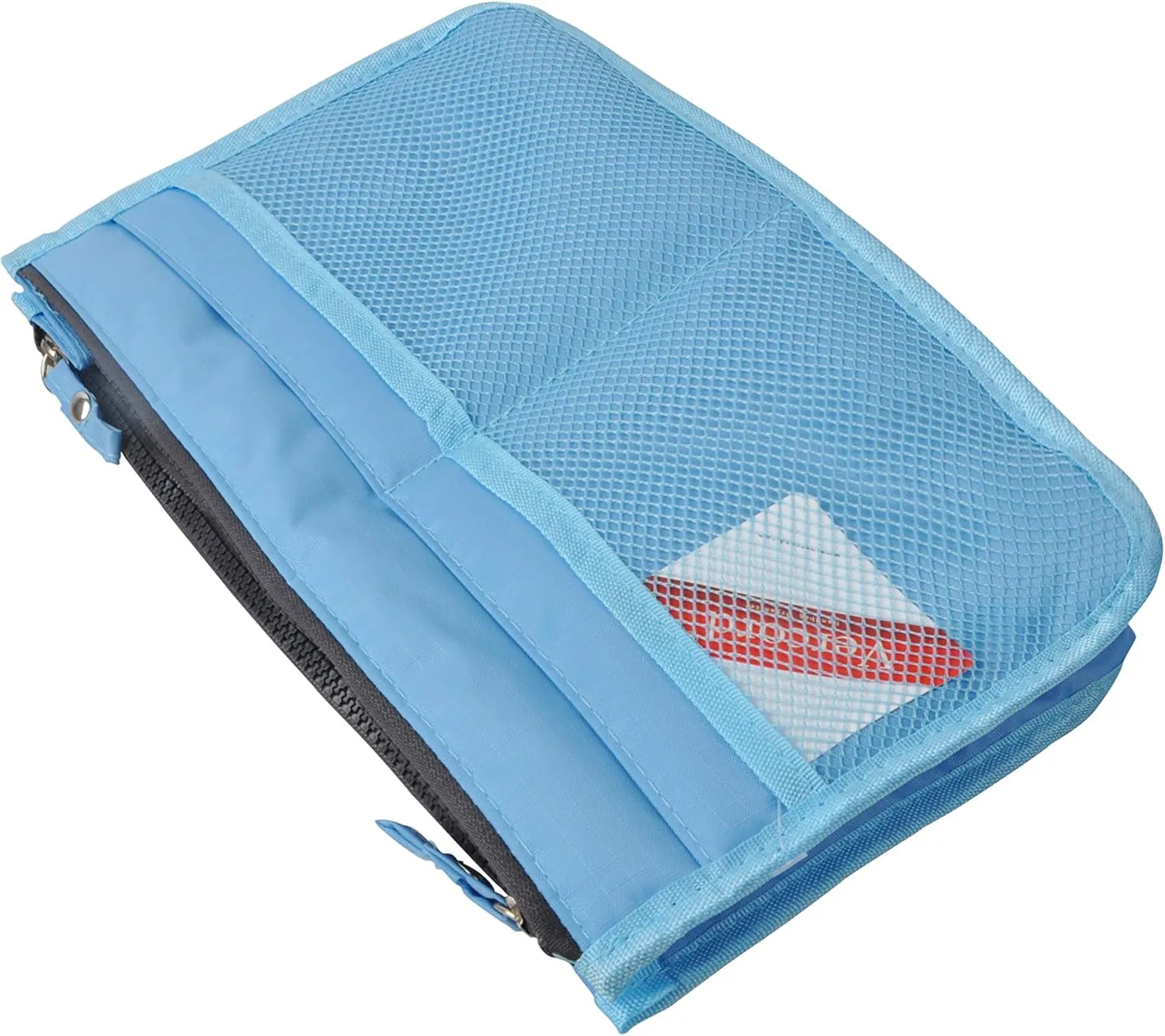 Vercord Updated Purse Handbag Organizer Insert Liner Bag in Bag 13 Pockets Sky Blue Medium