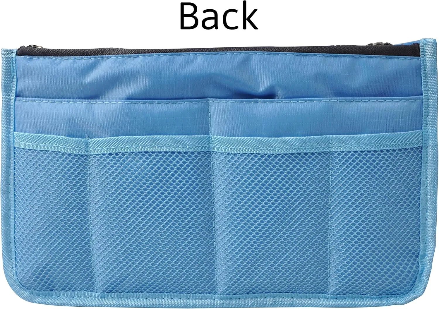 Vercord Updated Purse Handbag Organizer Insert Liner Bag in Bag 13 Pockets Sky Blue Medium