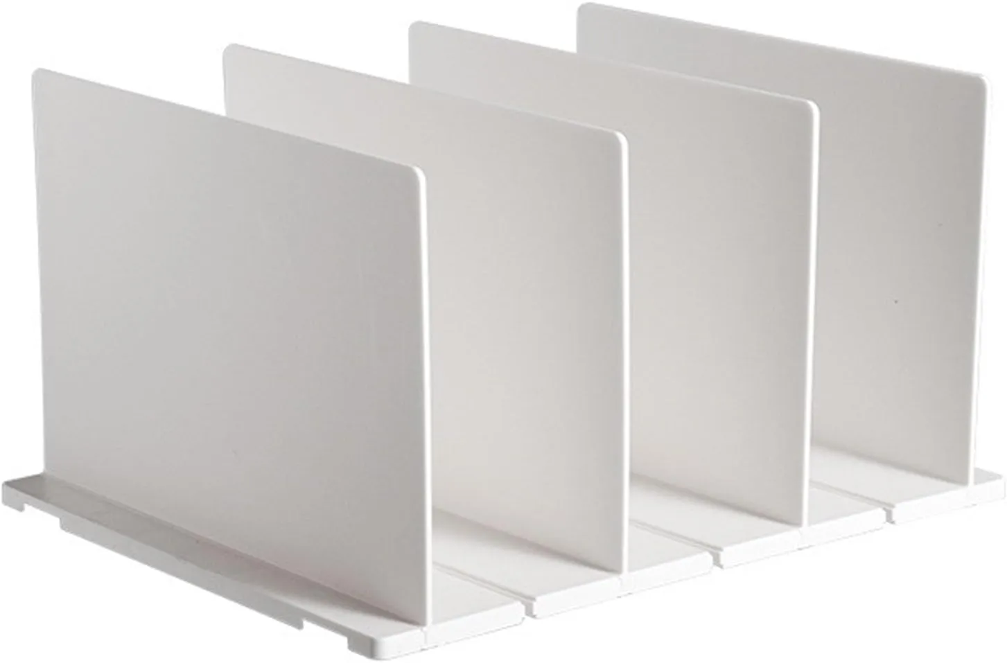 Vertical Handbag Separator Shelf Divider White Plastic Adjustable Storage Home Wardrobe Closet