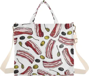 VIGTRO Corduroy Tote Bag for Women Crossbody Bags Shoulder Handbag, Messenger Bag Purse with Adjustable Strap Size S/M