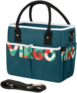 Virgo Lunch Bag Waterproof Reusable Lunch Bags Leakproof Thermal with Adjustable Shoulder Strap Soft Lunch Box for Office Work Picnic Hiking Beach